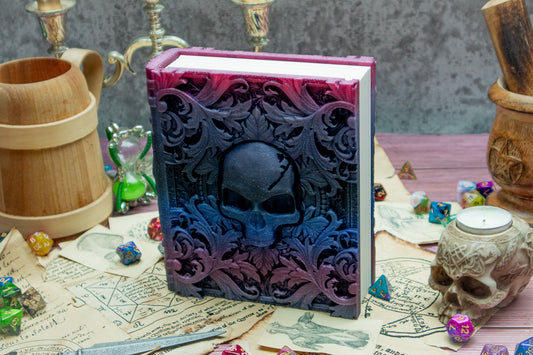 Necromancer skull Dice tome - Dice holder & Dice tray