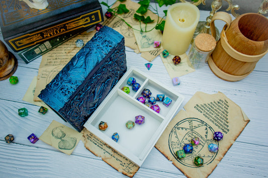 Raven Dice tome - Dice holder & Dice tray