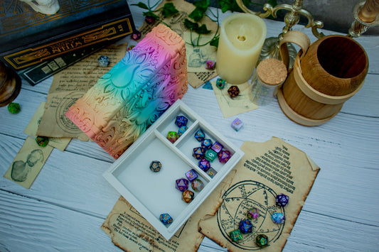 Water Elemental Dice tome - Dice holder & Dice tray