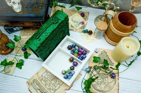 Sorcerer Staff Dice tome - Dice holder & Dice tray