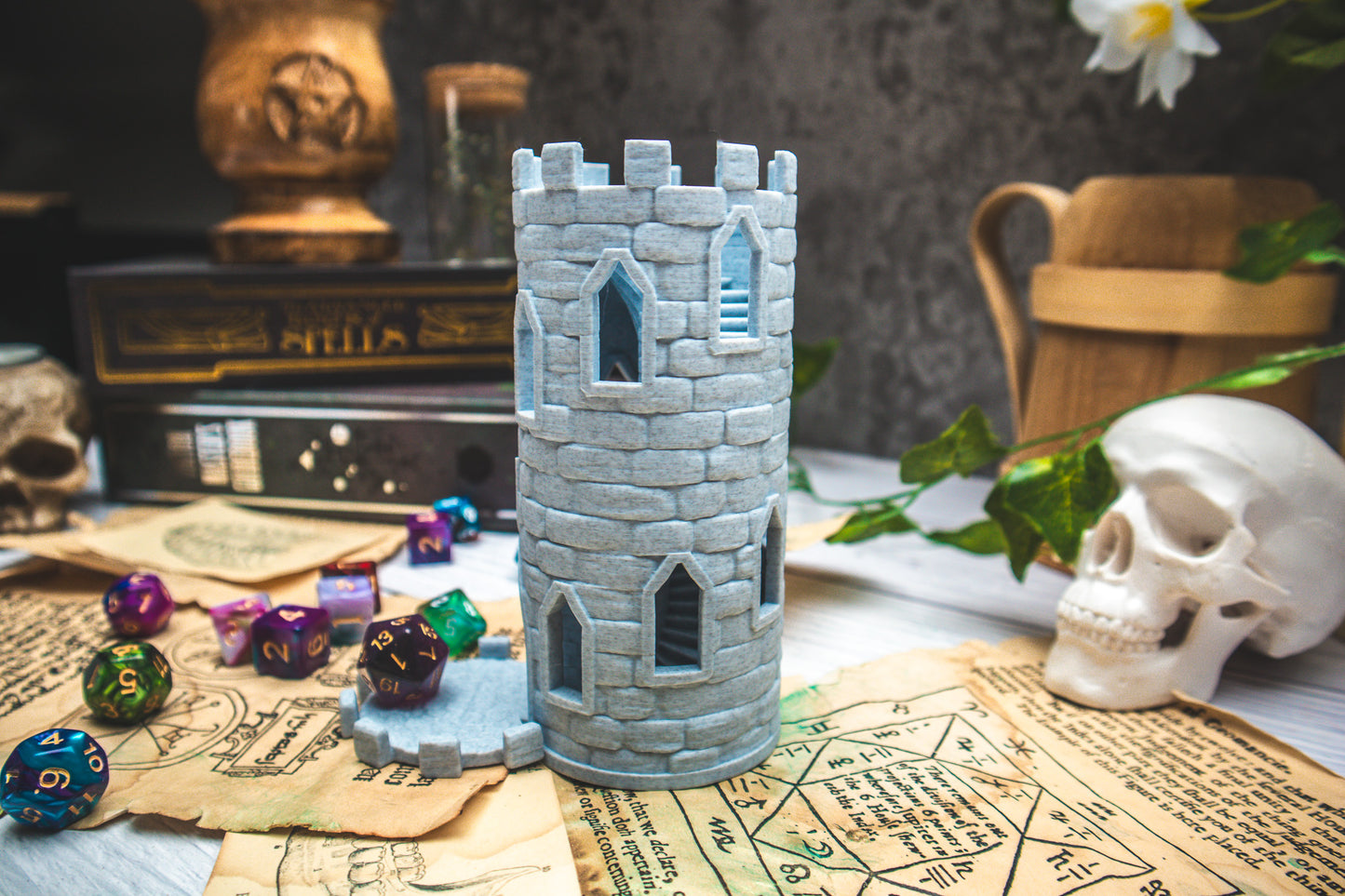 Dice tower castle tower