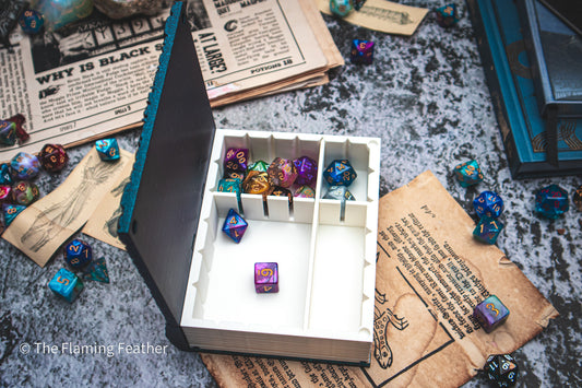 Water Magic Dice Tome - Holder, Tower & Dice tray