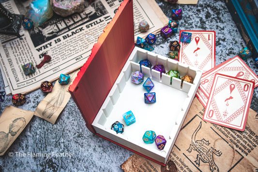Fireball Dice Tome - Holder, Tower & Dice tray