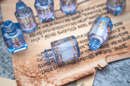 Moonveil - Liquid Core Potion bottle dice set