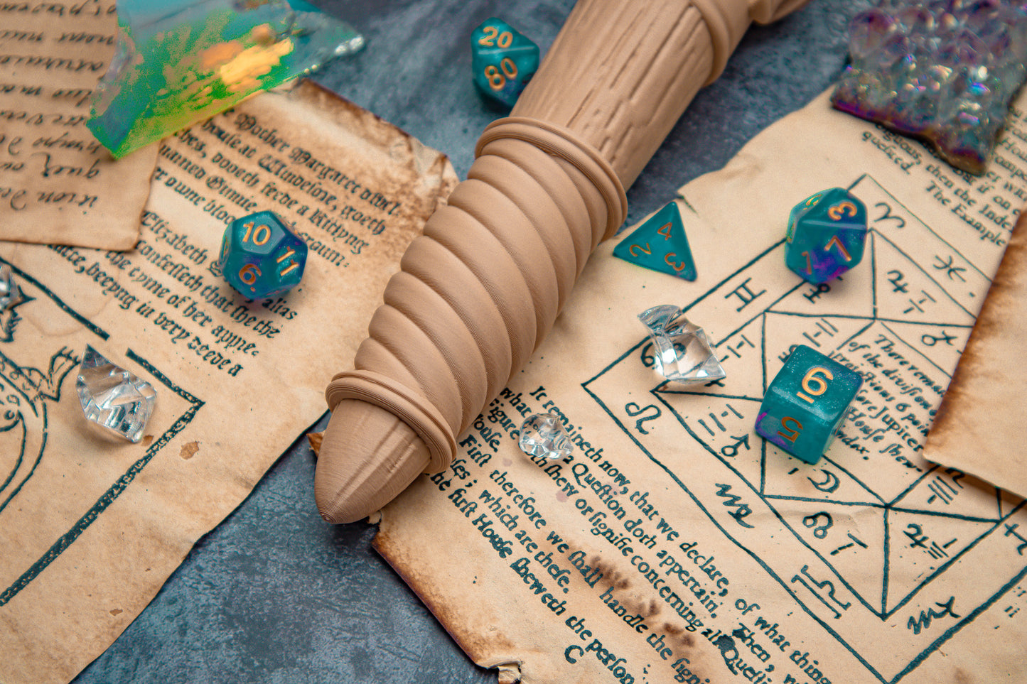 Crystal dice wand Dnd