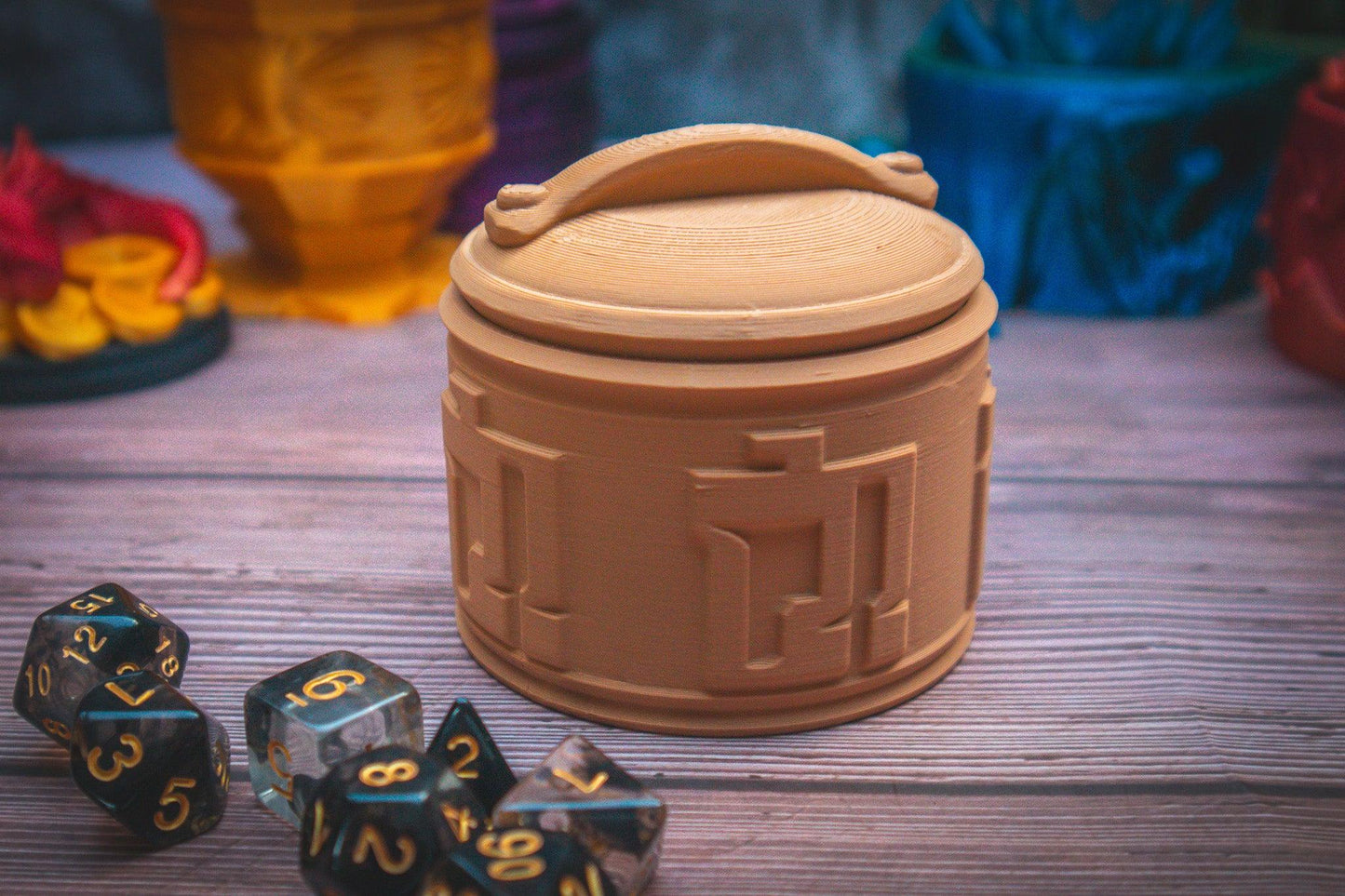 Monk dice box