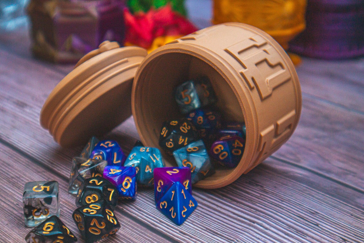 Monk dice box