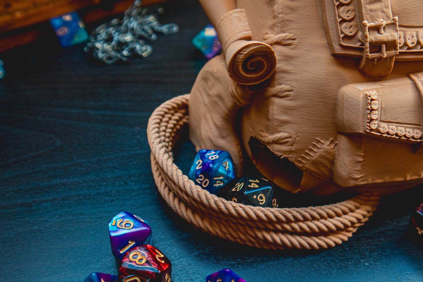 Adventurer's Backpack Dice Tower