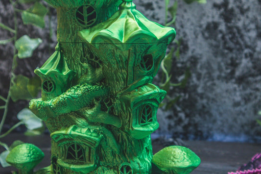 Faerie Dice Tower - The Flaming Feather & Flaming Filament