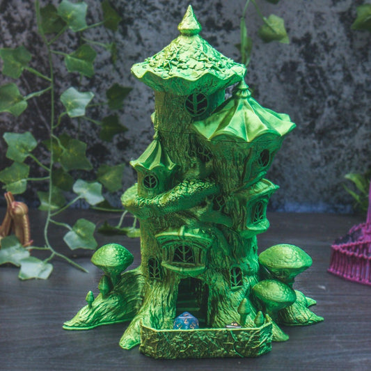 Faerie Dice Tower - The Flaming Feather & Flaming Filament