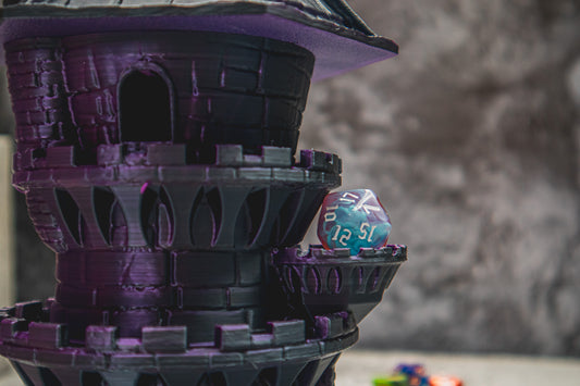 Wizard Dice Tower - The Flaming Feather & Flaming Filament