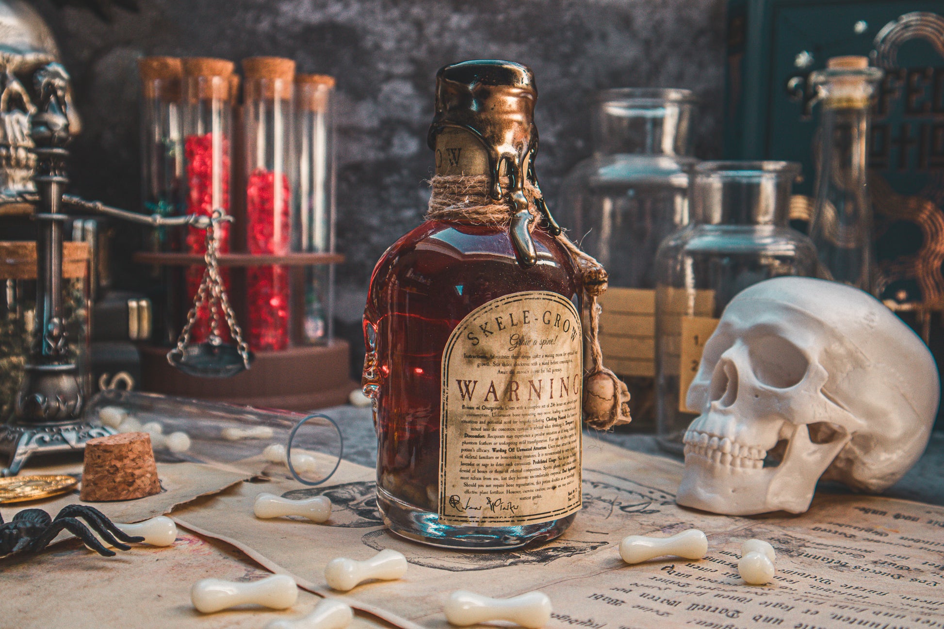 The Skele-grow Potion - The Flaming Feather & Flaming Filament