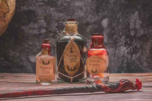 The Phoenix collection - The Flaming Feather & Flaming Filament