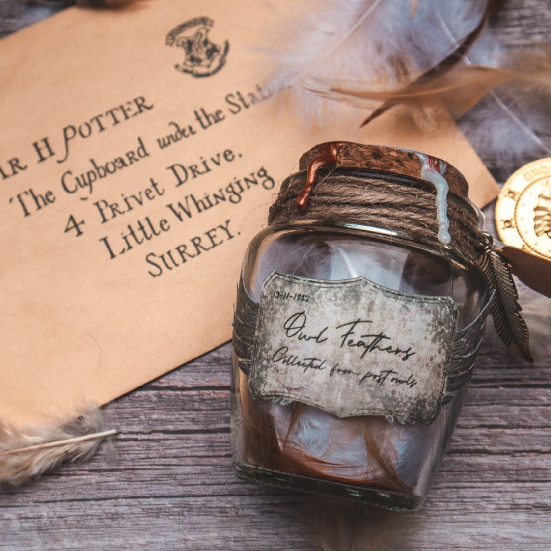 Post Owl Feathers - The Flaming Feather & Flaming Filament