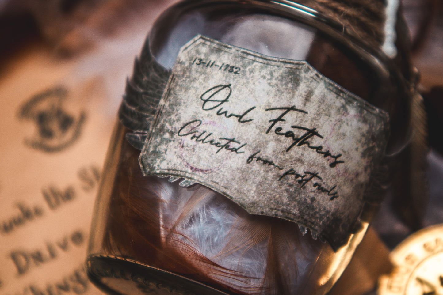 Post Owl Feathers - The Flaming Feather & Flaming Filament