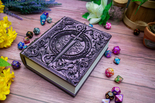 Sword Dice tome - Dice holder, Tower & Dice tray