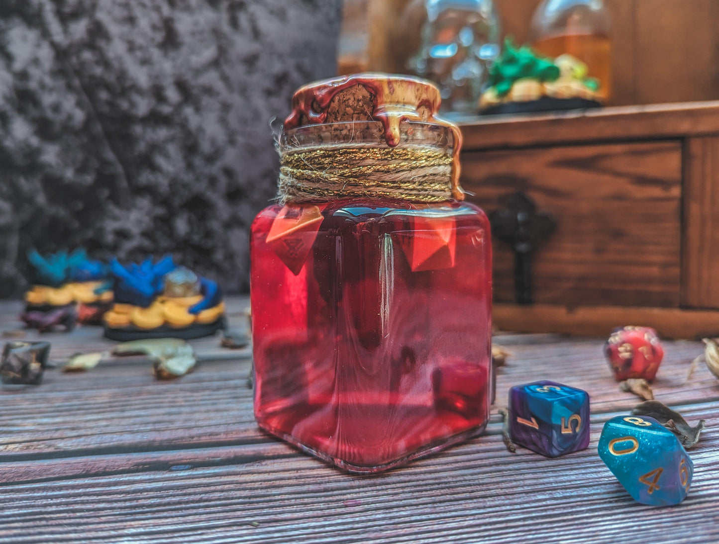 Potion of Healing with 2D4 in it - The Flaming Feather & Flaming Filament