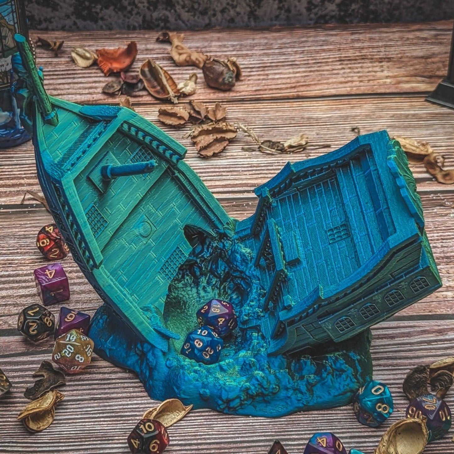 Shipwreck dice tower