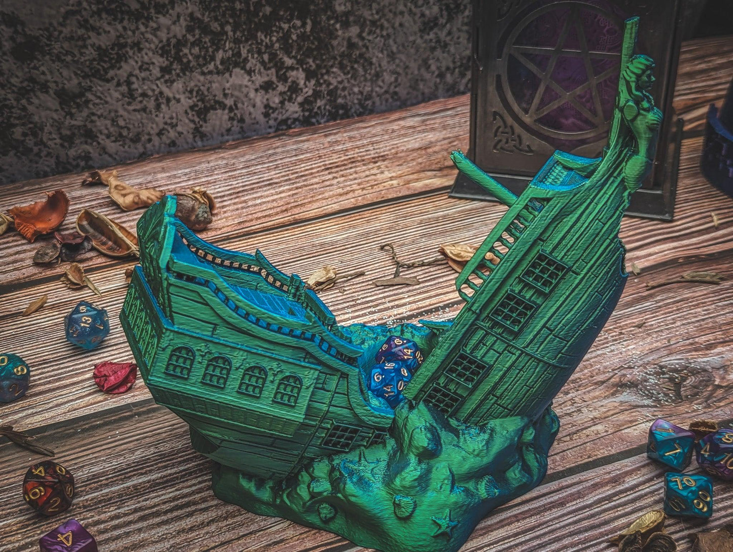 Shipwreck dice tower