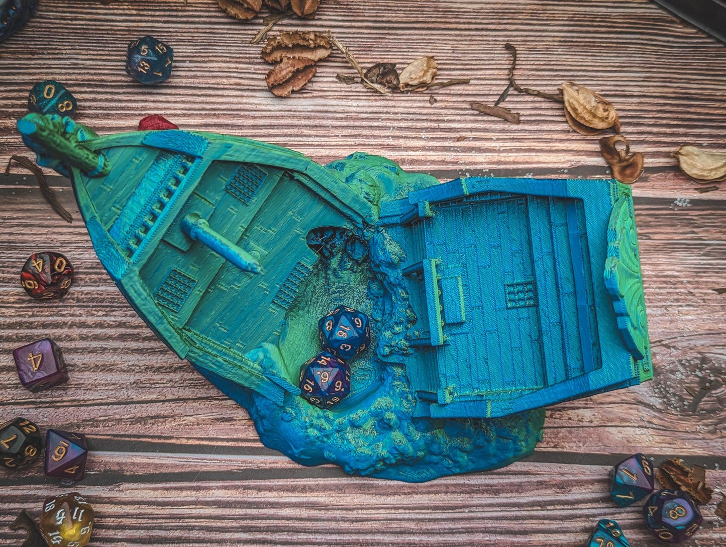 Shipwreck dice tower