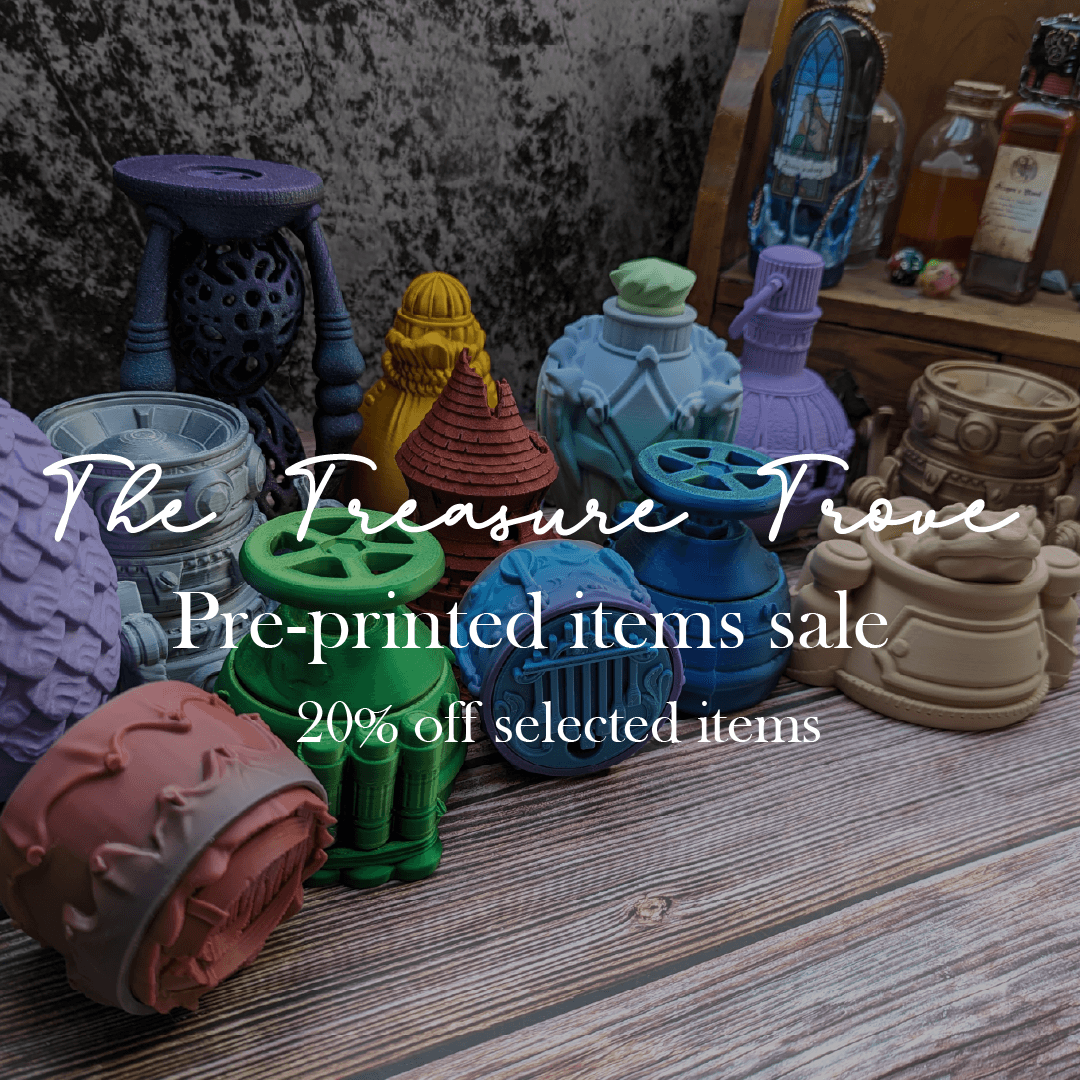 The Treasure Trove - Pre-printed items Sale - The Flaming Feather & Flaming Filament