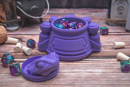 Potion Master dice holder - The Flaming Feather & Flaming Filament