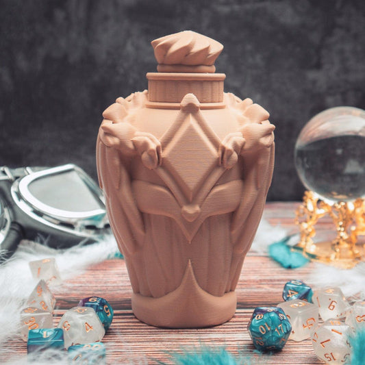 Potion of Flight dice holder - The Flaming Feather & Flaming Filament