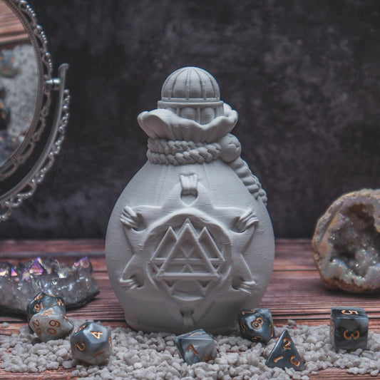 Potion of Invisibility dice holder - The Flaming Feather & Flaming Filament