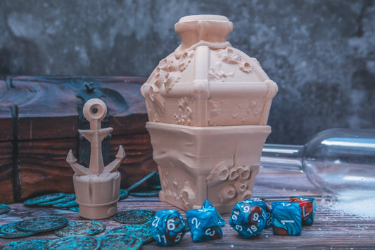 Call of the Sea dice holder - The Flaming Feather & Flaming Filament