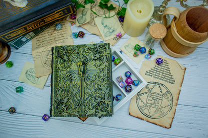 Divine Staff Cleric Dice tome - Dice holder & Dice tray