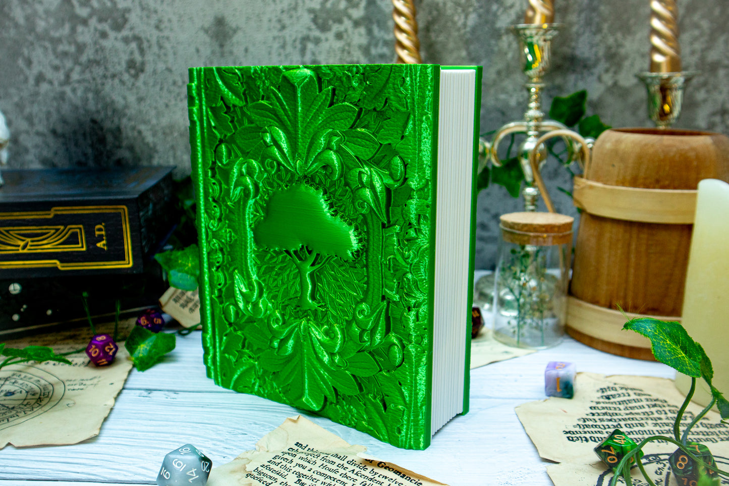 Nature Druid Dice tome - Dice holder & Dice tray