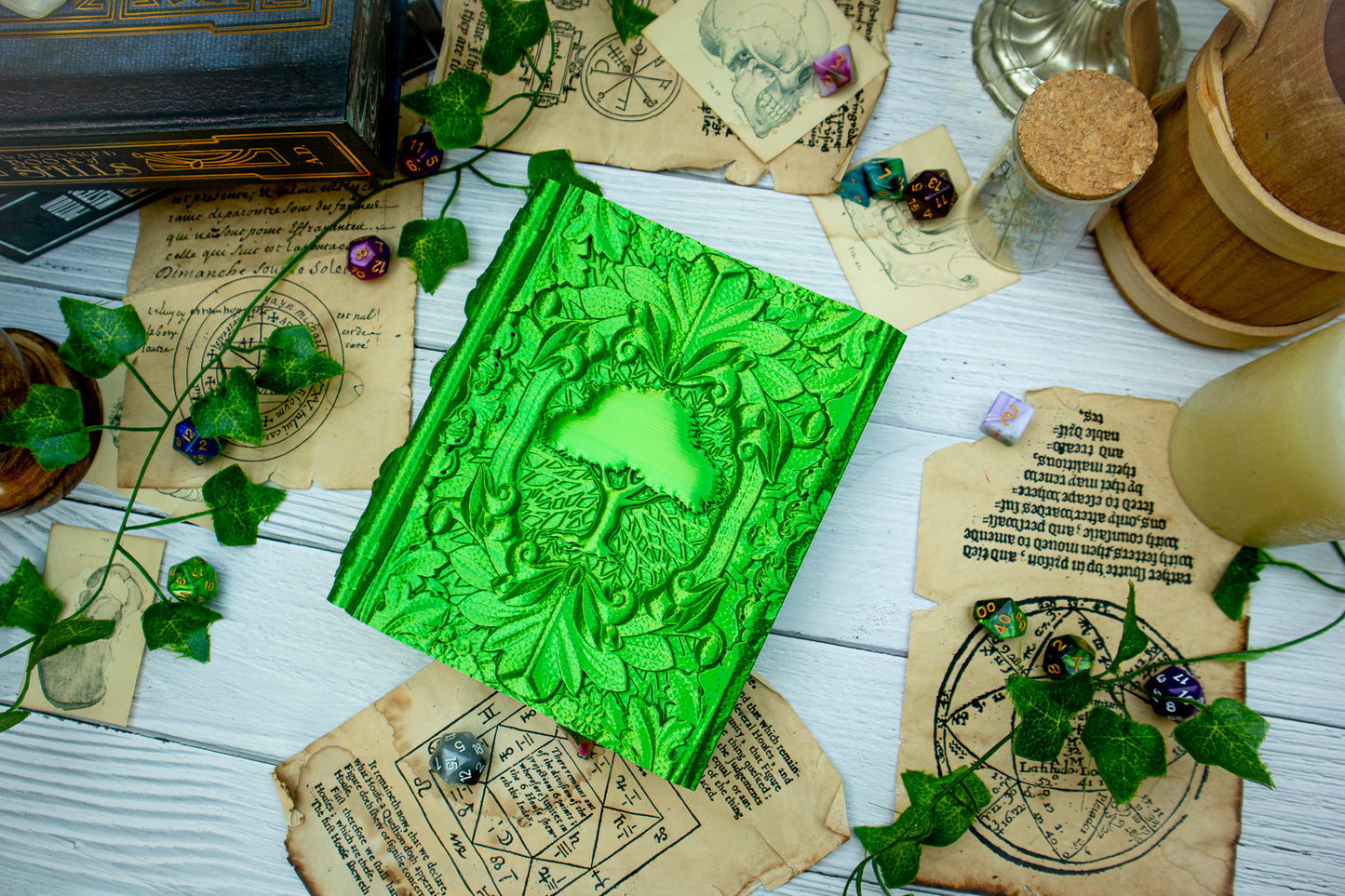Nature Druid Dice tome - Dice holder & Dice tray