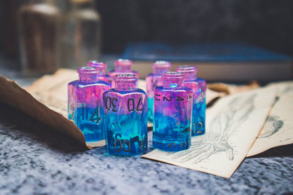 Tranquility - Potion bottle dice set