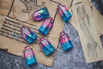 Tranquility - Potion bottle dice set