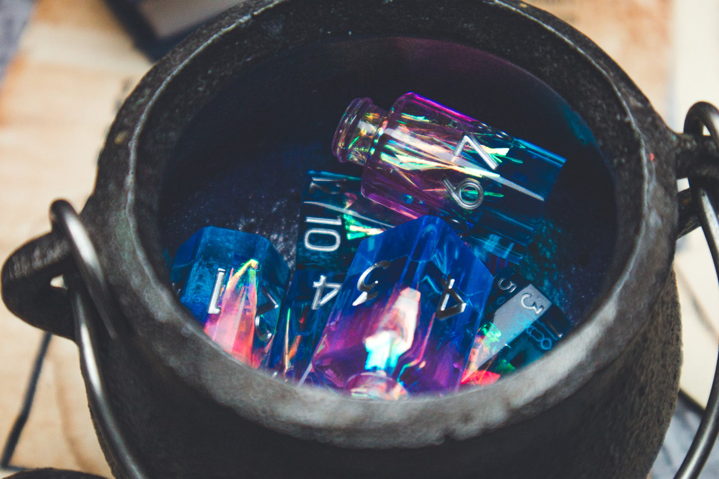 Tranquility - Potion bottle dice set