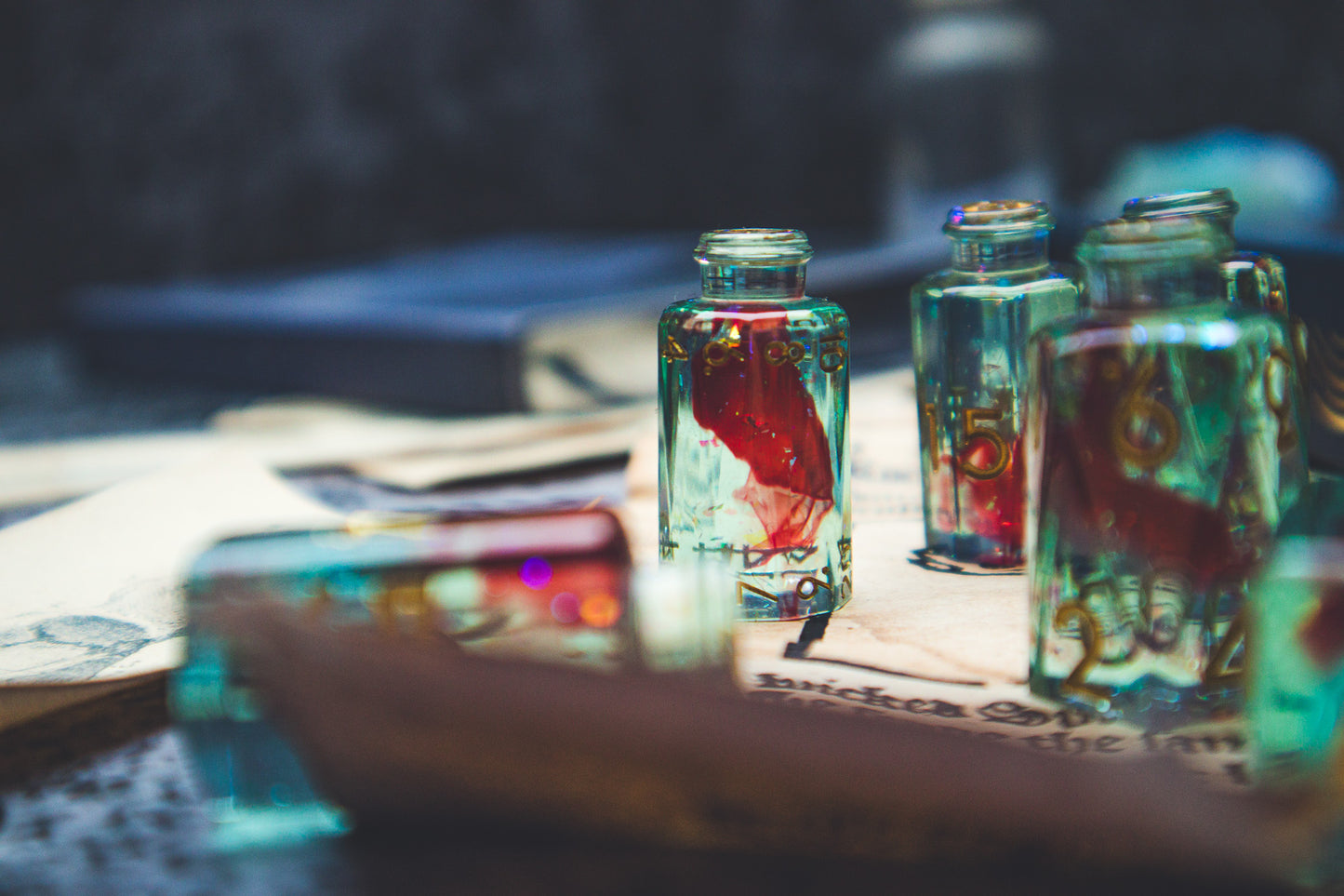 Immortality - Potion bottle dice set