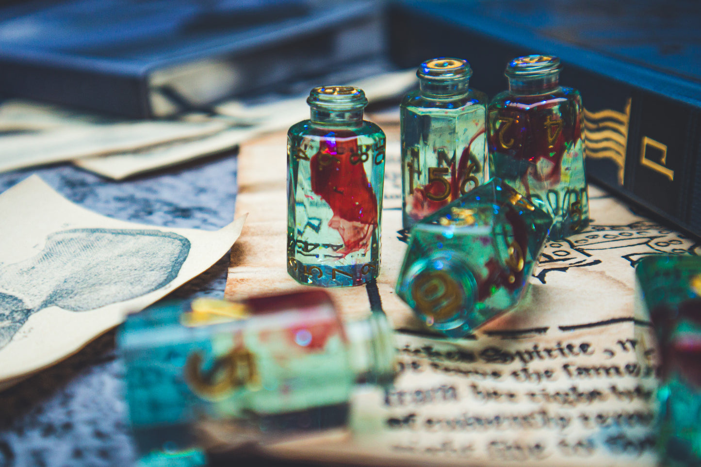 Immortality - Potion bottle dice set