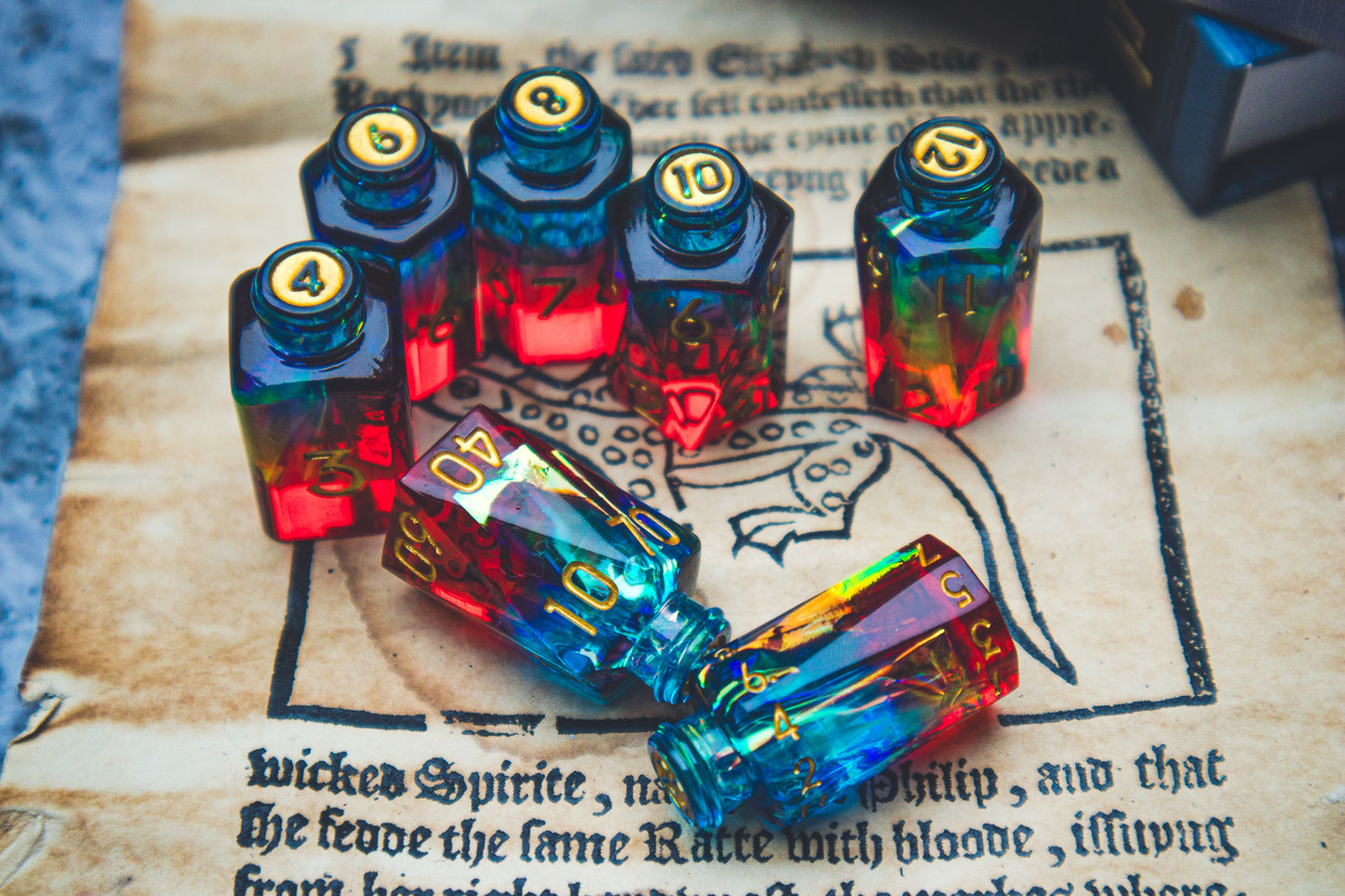 Duality - Potion bottle dice set
