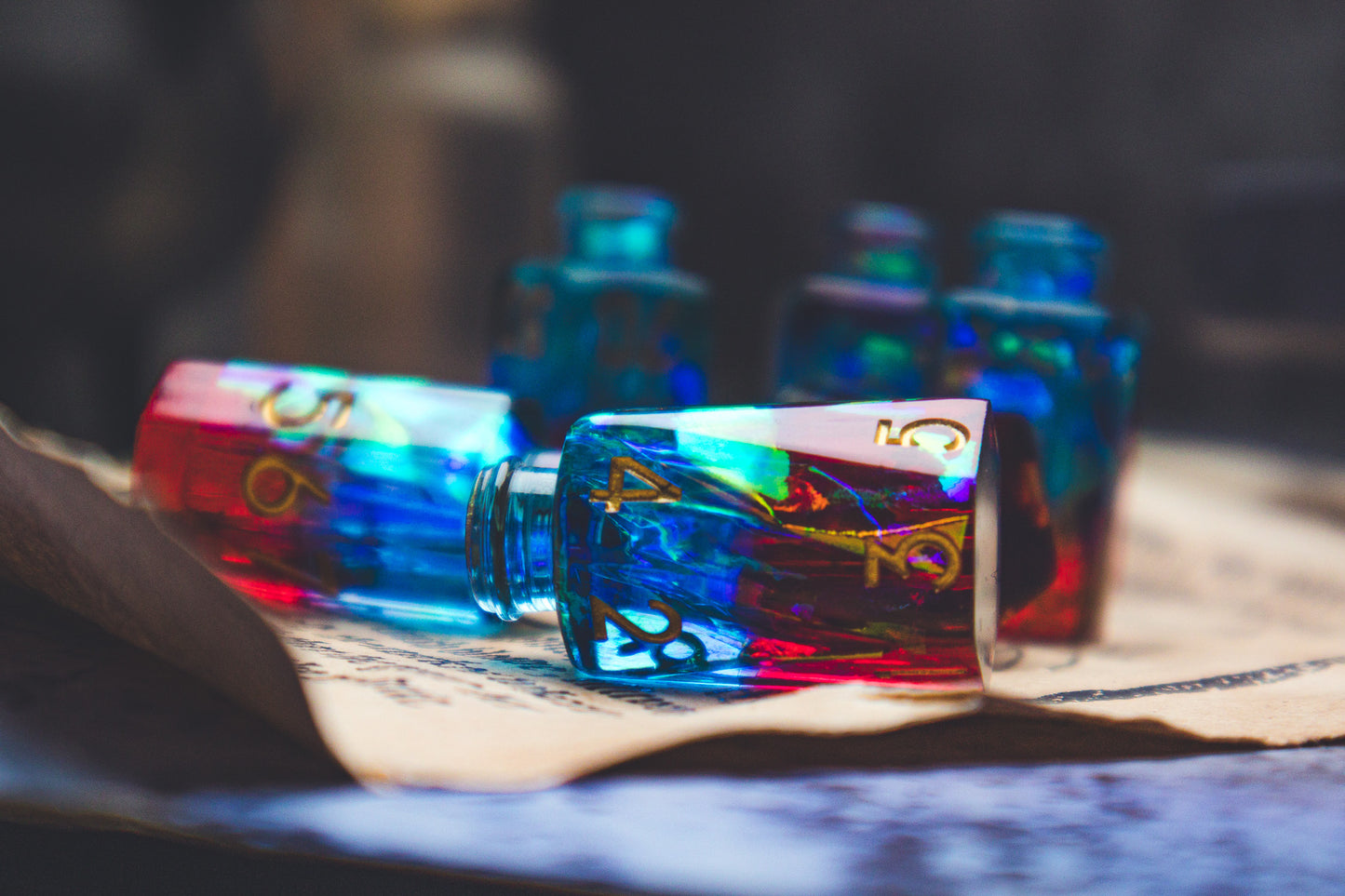 Duality - Potion bottle dice set