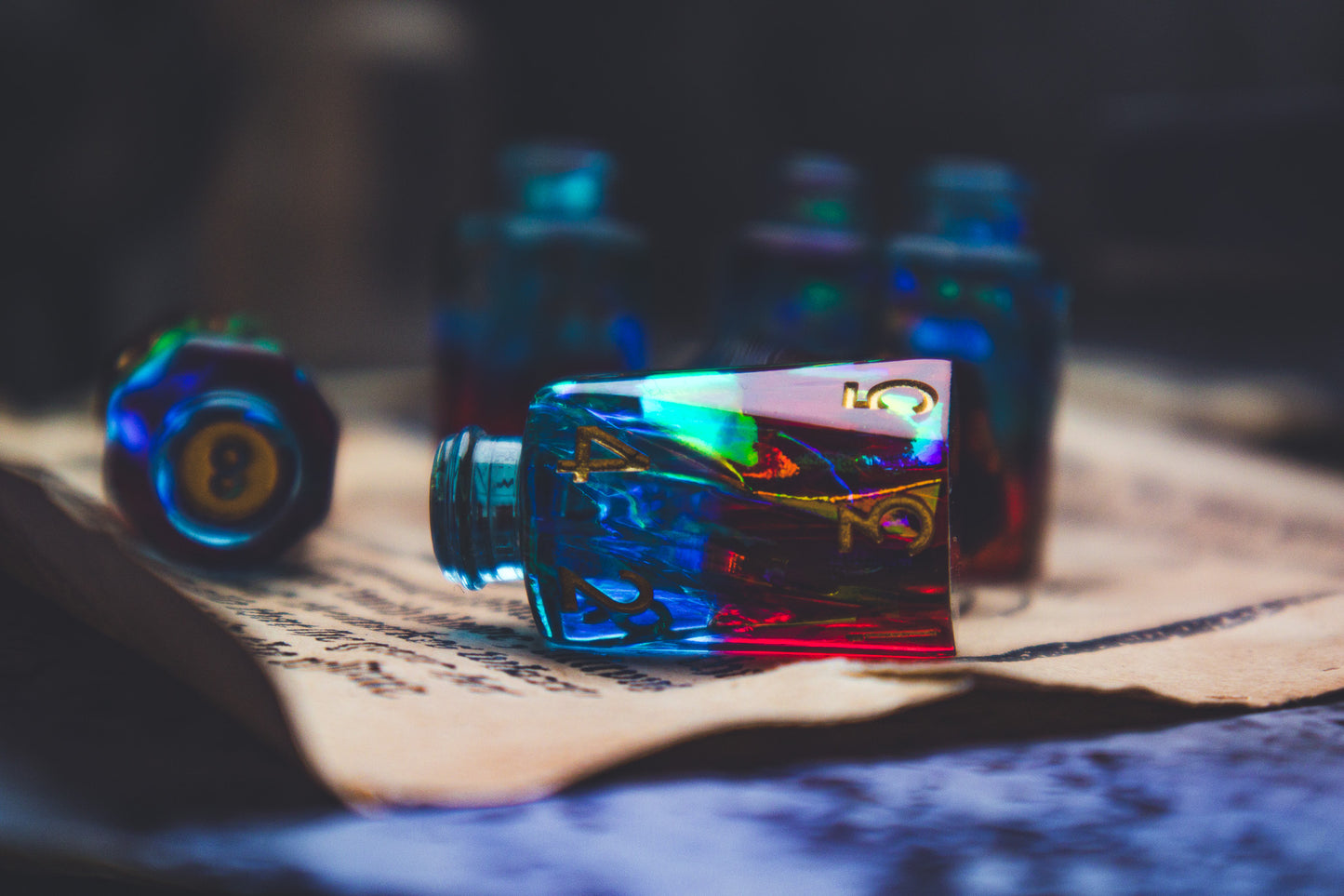 Duality - Potion bottle dice set