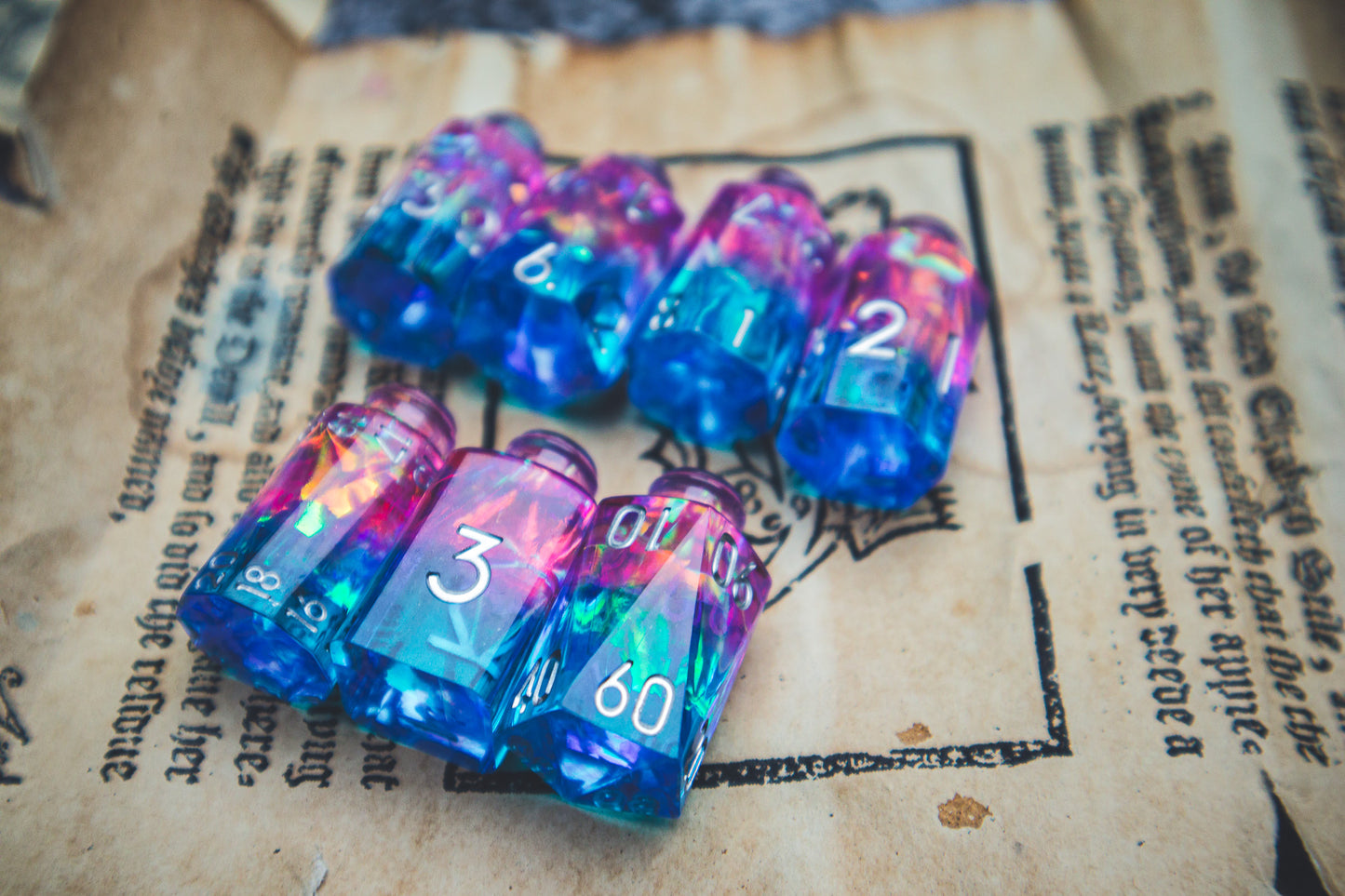 Tranquility - Potion bottle dice set