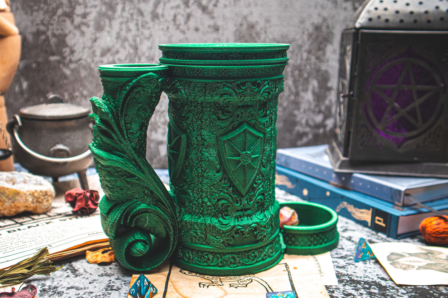 Shield Dice Tower Mug