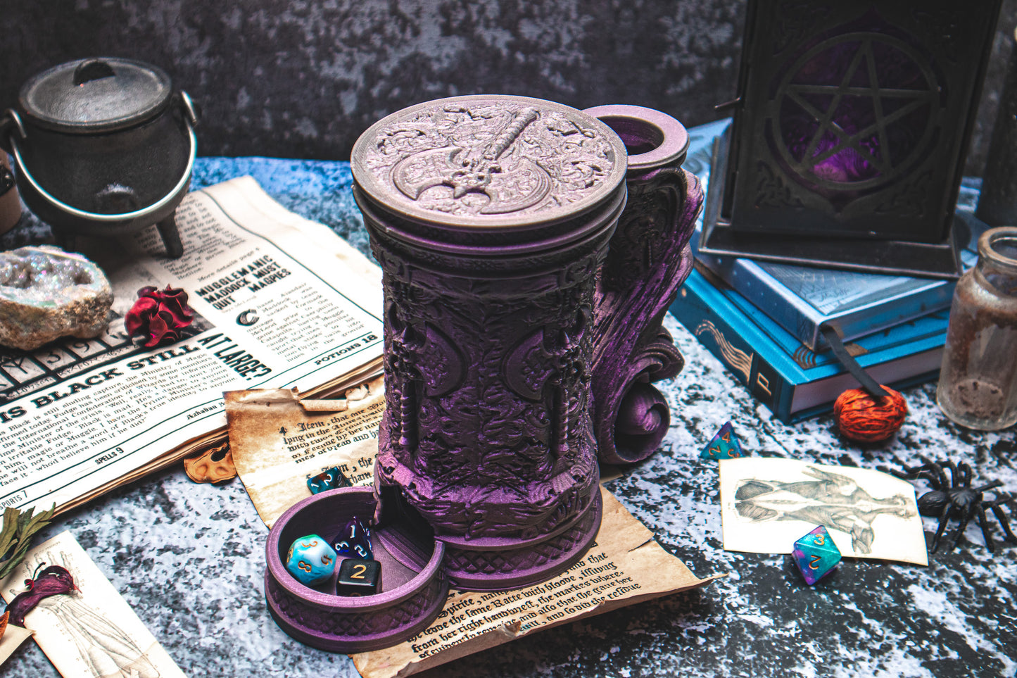 Battle Axe Dice Tower Mug