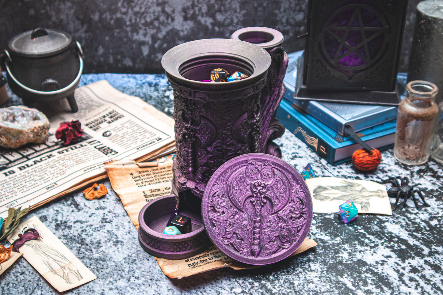 Battle Axe Dice Tower Mug