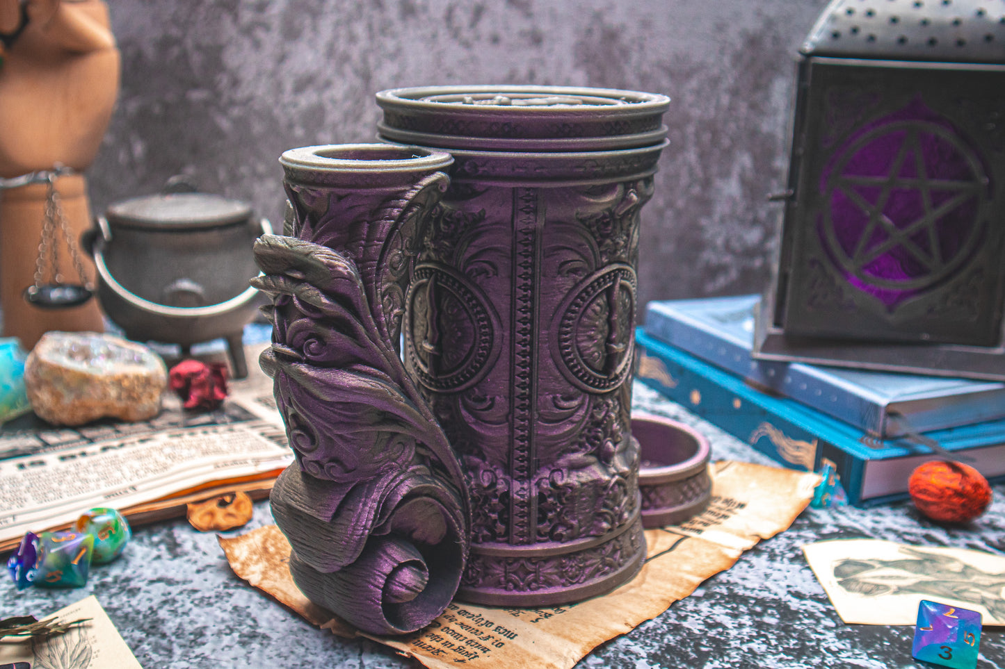 Dagger Dice Tower Mug