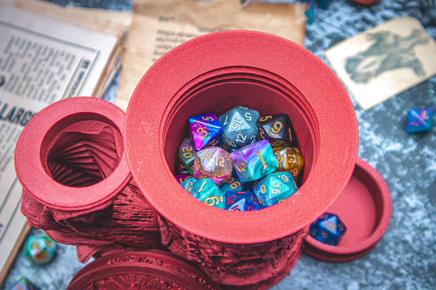 Bard Lyre Dice Tower Mug