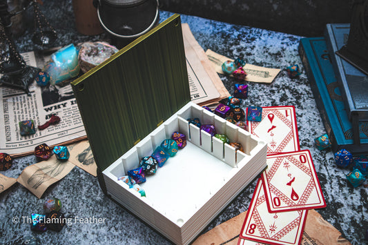Sun Dice Tome - Holder, Tower & Dice tray