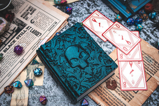 Skull Dice Tome - Holder, Tower & Dice tray
