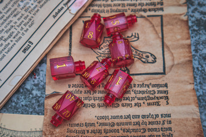 Ember of Vitality - Liquid Core Potion bottle dice set