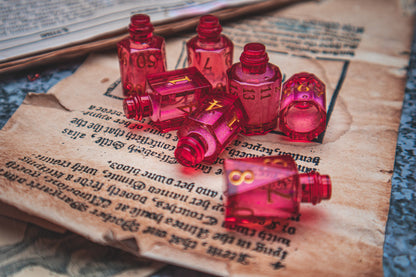 Ember of Vitality - Liquid Core Potion bottle dice set